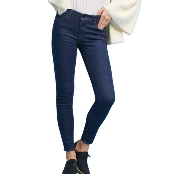 Pilcro and the Letterpress Anthropologie Mid Rise Skinny Jeans Dark Wash - Picture 1 of 10